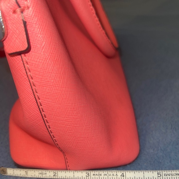 Gently used M Kors, LG Dome Satchel in Lt Pink/Blossom. - Picture 5 of 9